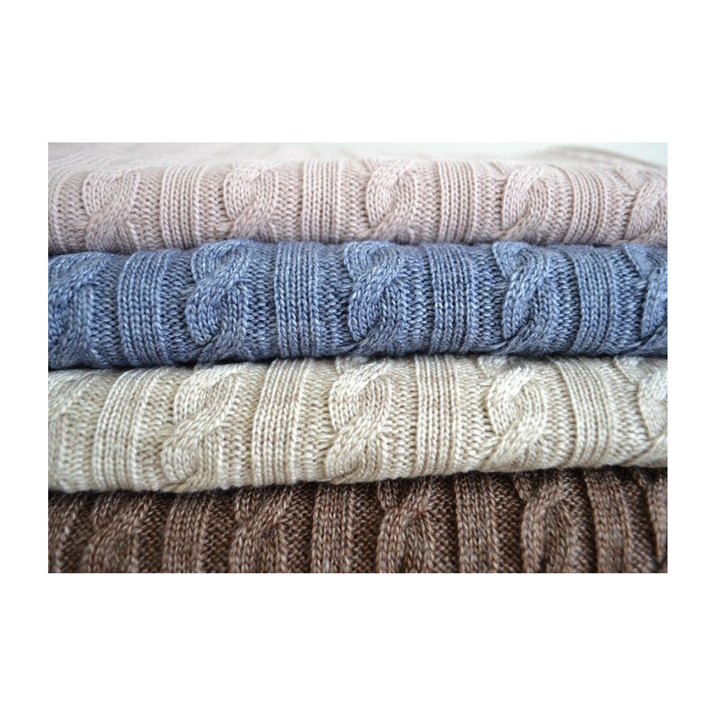 Плед Прованс Soft коси Синій меланж 90x130 см (11681) - зображення 4