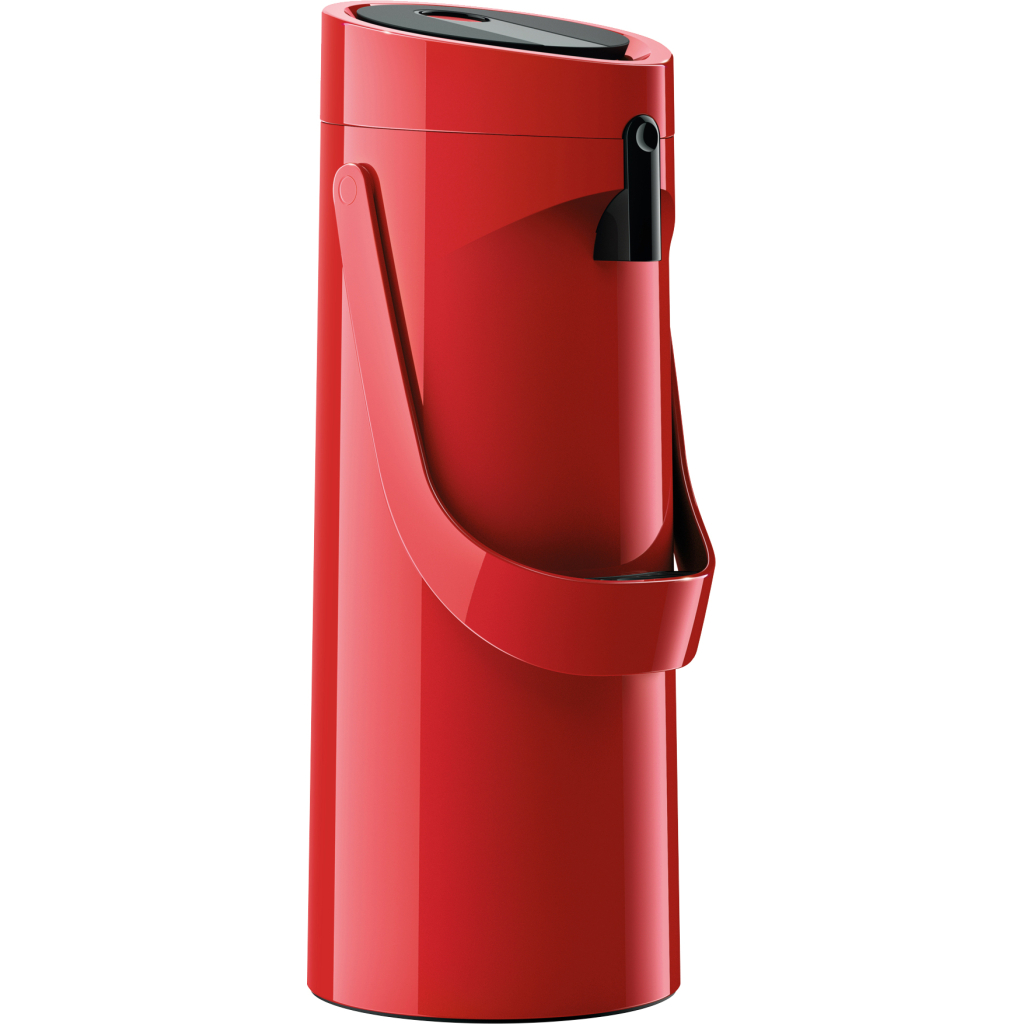 Термос Tefal Ponza Pump, 1.9л, пластик, скло, червоний (K3140314) - зображення 1