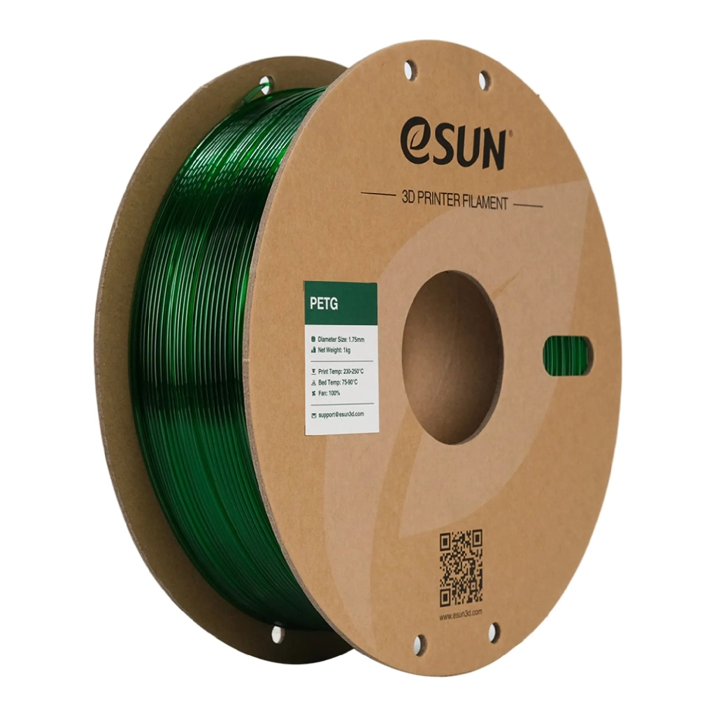 Пластик для 3D-принтера eSUN PETG 1.75мм, 1кг, green (PETG175G1) - зображення 1