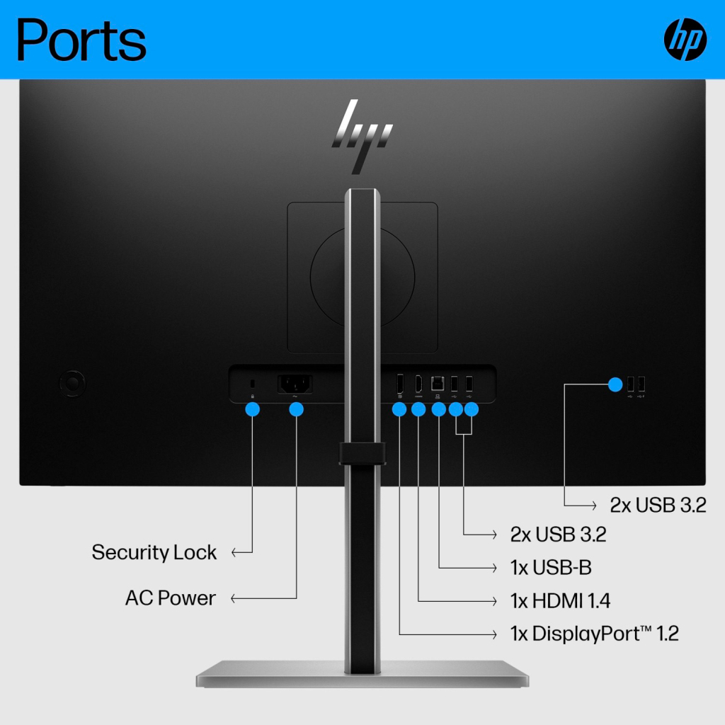 Монітор HP E27 G5 (6N4E2AA) - зображення 4