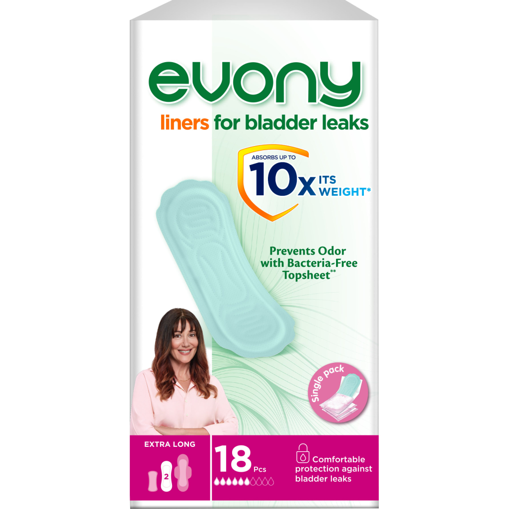 Урологічні прокладки Evony Extra Long 6 крапель 18 шт. (8690536820238) - зображення 1