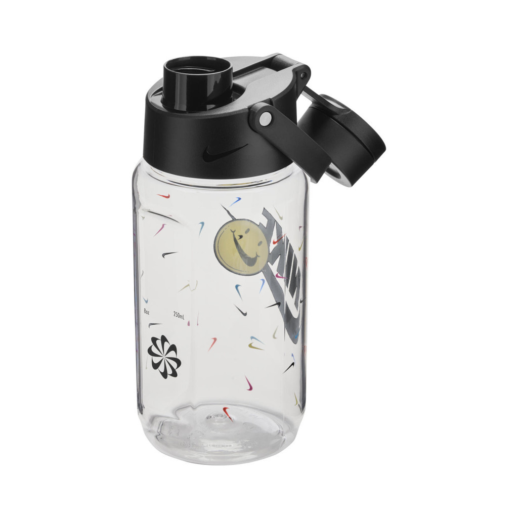 Пляшка для води Nike TR Renew Recharge Chug Bottle 16 OZ грфічний прозорий, чорний 473 мл N.100.7634.968.16 (887791742377) - зображення 1