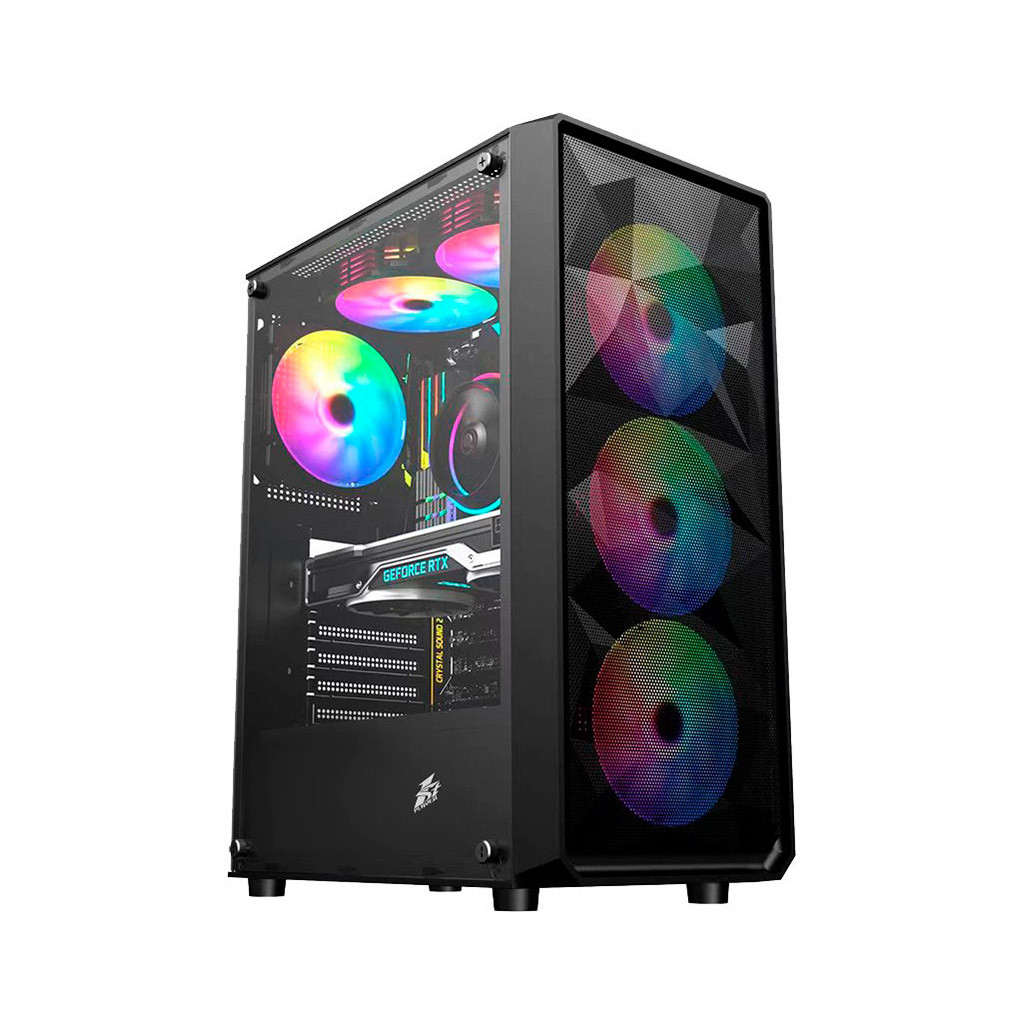 Корпус 1stPlayer FD3-4F2(AP)-BK - зображення 1