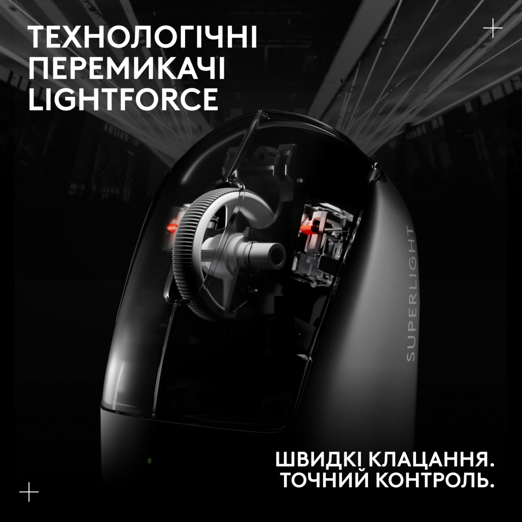 Мишка Logitech G Pro X Superlight 2 Lightspeed Wireless Black (910-006630) - зображення 5