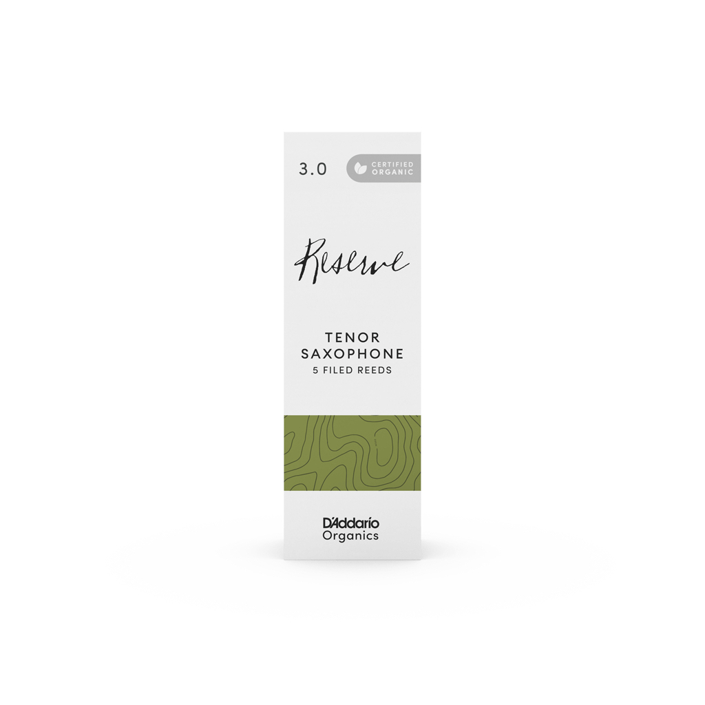 Тростина для саксофона D'Addario Organic Reserve - Tenor Sax #2.5 - 5 Pack (ODKR0525) - изображение 3