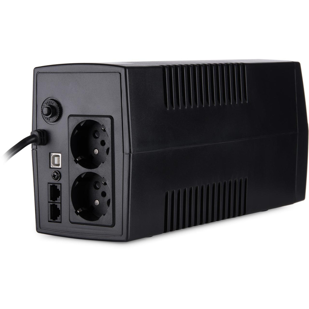 Пристрій безперебійного живлення Vinga LED 800VA plastic case with USB (VPE-800PU) - зображення 4