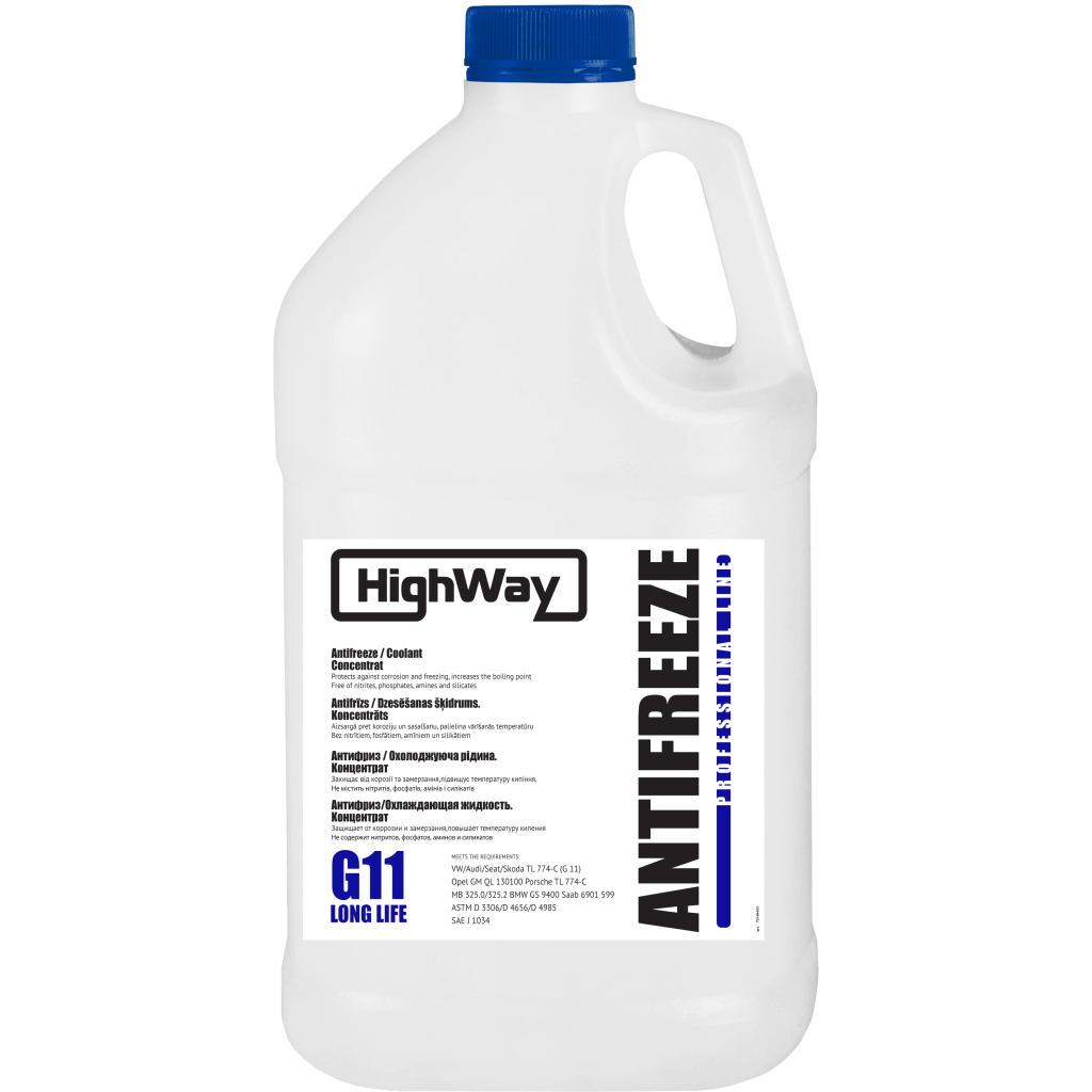 Антифриз HighWay G11 концентрат синій 3,78л (701494) - зображення 1