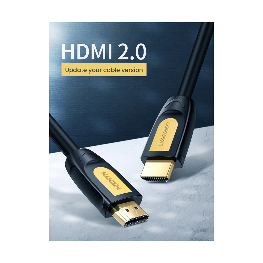 Кабель мультимедійний HDMI to HDMI 5.0m V1.4 HD101 Ugreen (10167) - зображення 3
