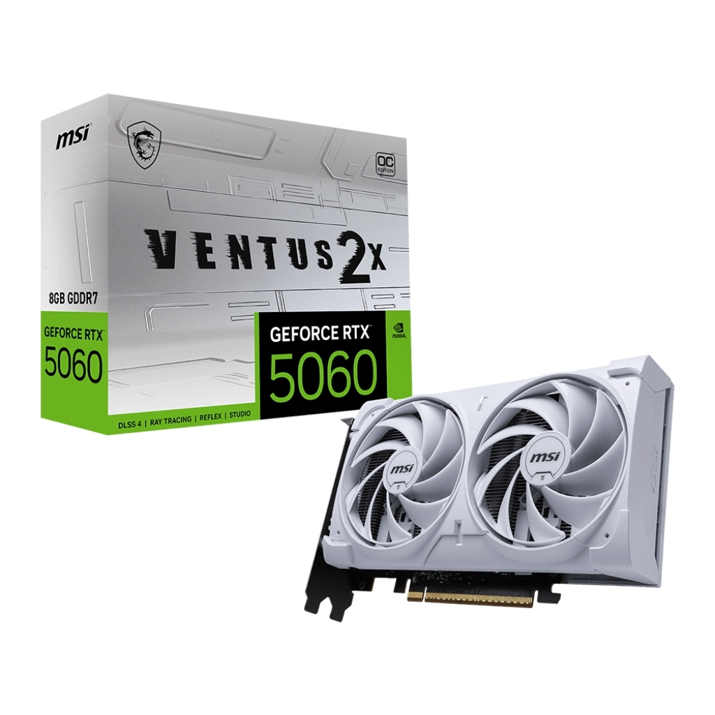 Відеокарта MSI GeForce RTX5060 8Gb VENTUS 2X OC WHITE (RTX 5060 8G VENTUS 2X OC WHITE) - зображення 5