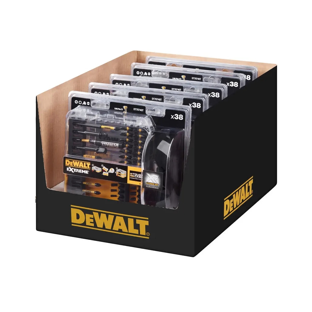 Набір біт DeWALT EXTREME FLEXTORQ,Phillips,Pozidriv,Torx,Slotted,Ph2,Pz3,38 шт, кейс (DT70740T) - зображення 2
