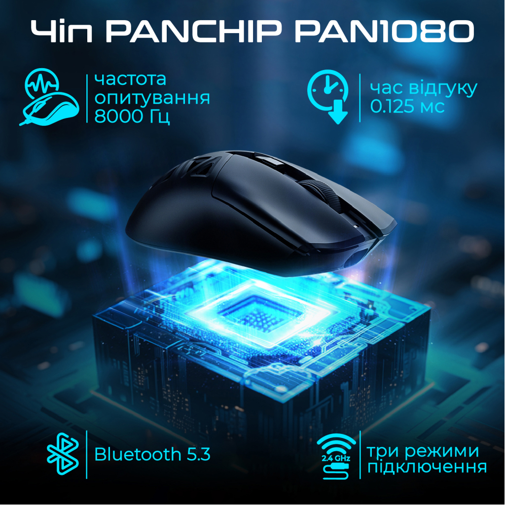 Мишка RAWM SA-SL01C Wireless/Bluetooth White (SA-SL01C.white) - зображення 3