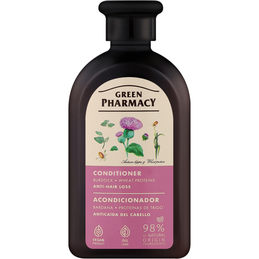 Кондиціонер для волосся Зелена Аптека Проти випадіння волосся Реп'ях і протеїни пшениці 300 мл (4823015908019) - зображення 1