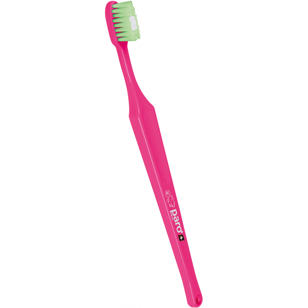 Дитяча зубна щітка Paro Swiss Baby Brush Дуже м'яка Рожева (7610458007495-pink) - зображення 1