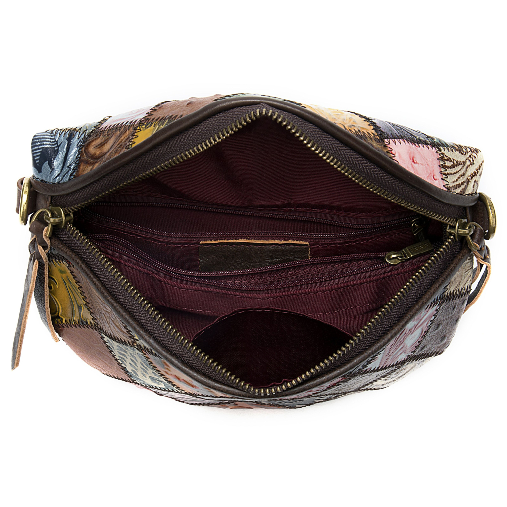 Сумка Vintage Жіноча поясна шкіряна Різнокольорова (20342) - зображення 6