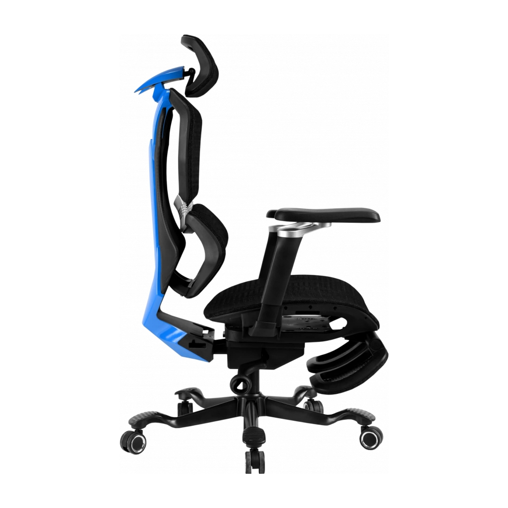 Крісло ігрове GT Racer X-7001 Black/Blue - зображення 3