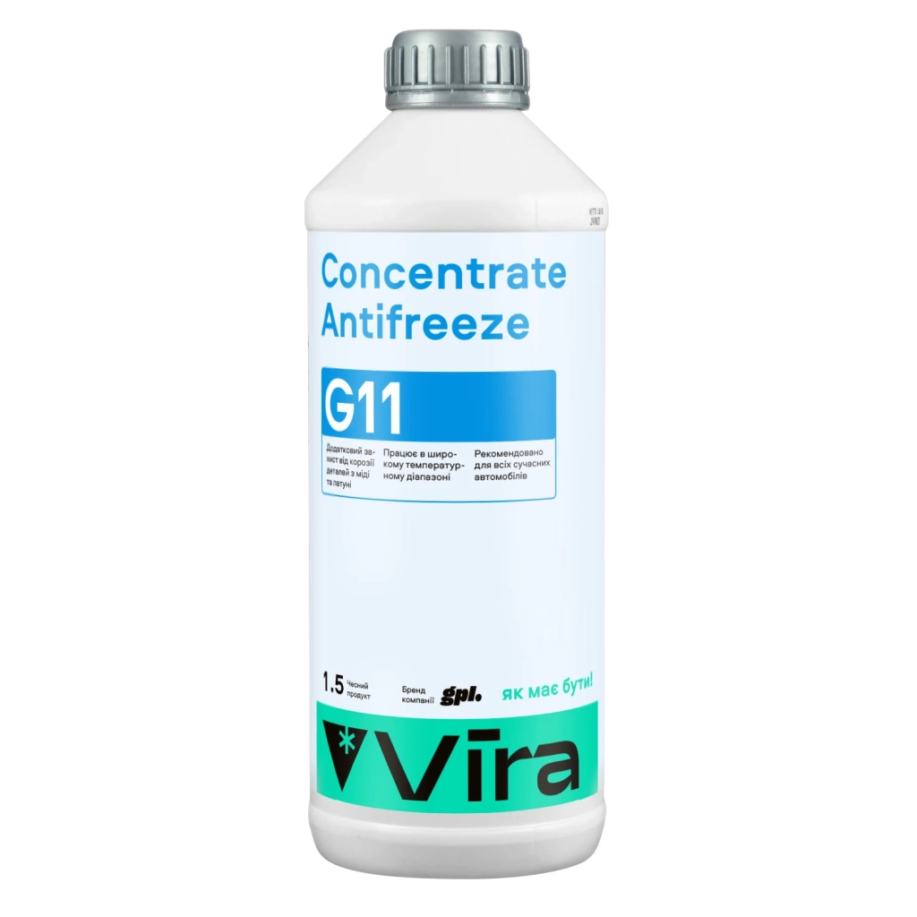 Антифриз VIRA Concentrate G11 синя 1,5л (VI2003) - зображення 1