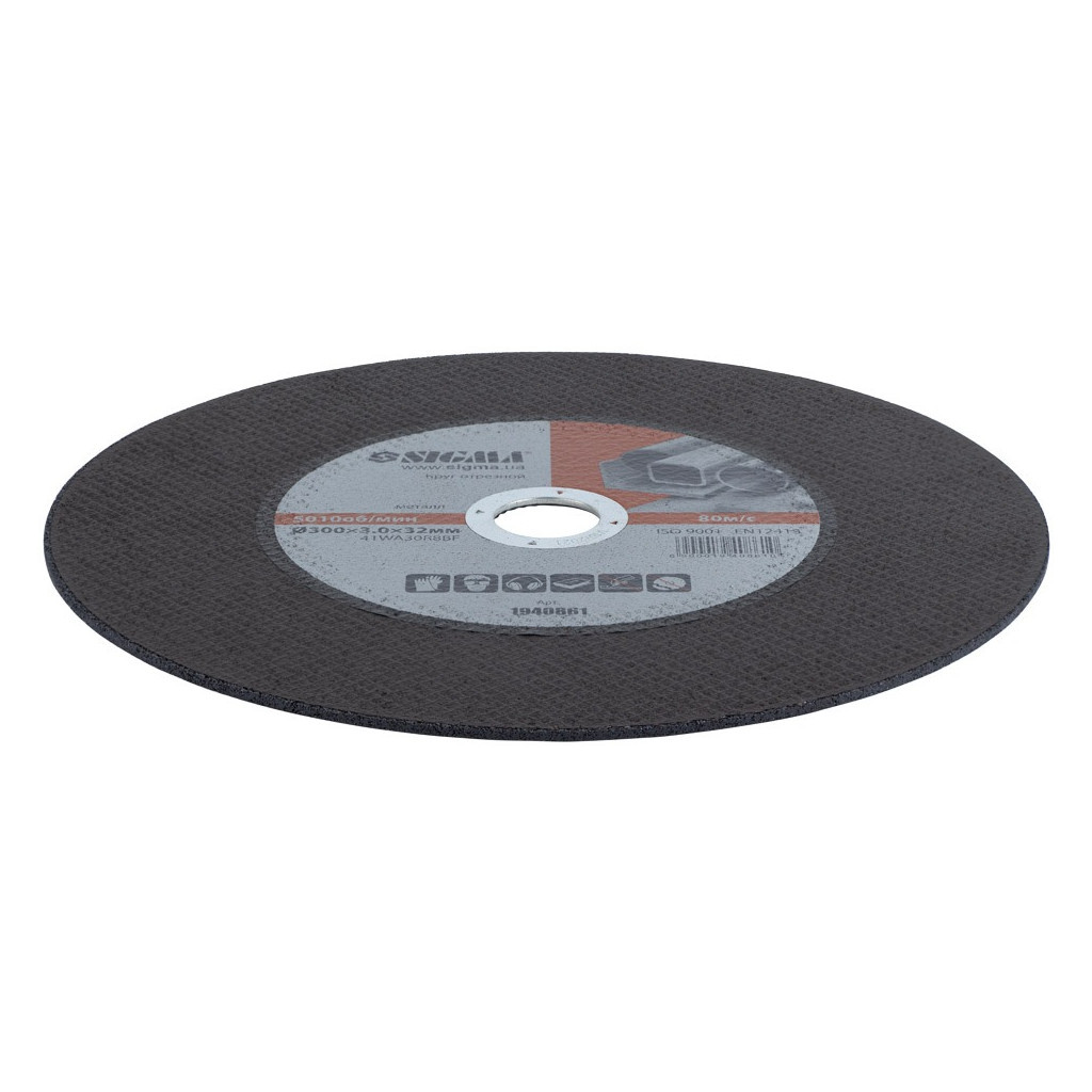 Круг відрізний Sigma по металу 300x3.0x32мм (1940861) - зображення 2