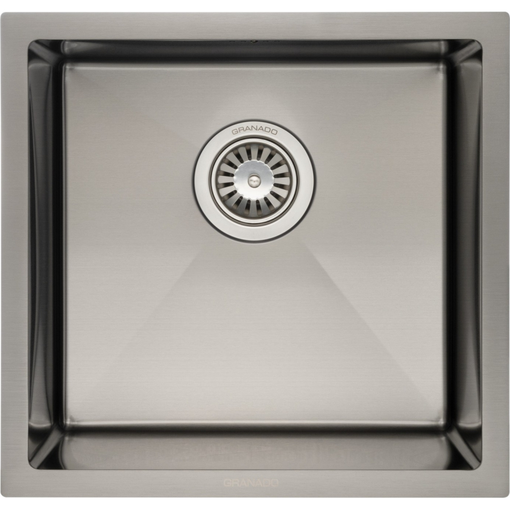 Мийка кухонна GRANADO Under top STEEL S201 black (GS08201B) - зображення 1
