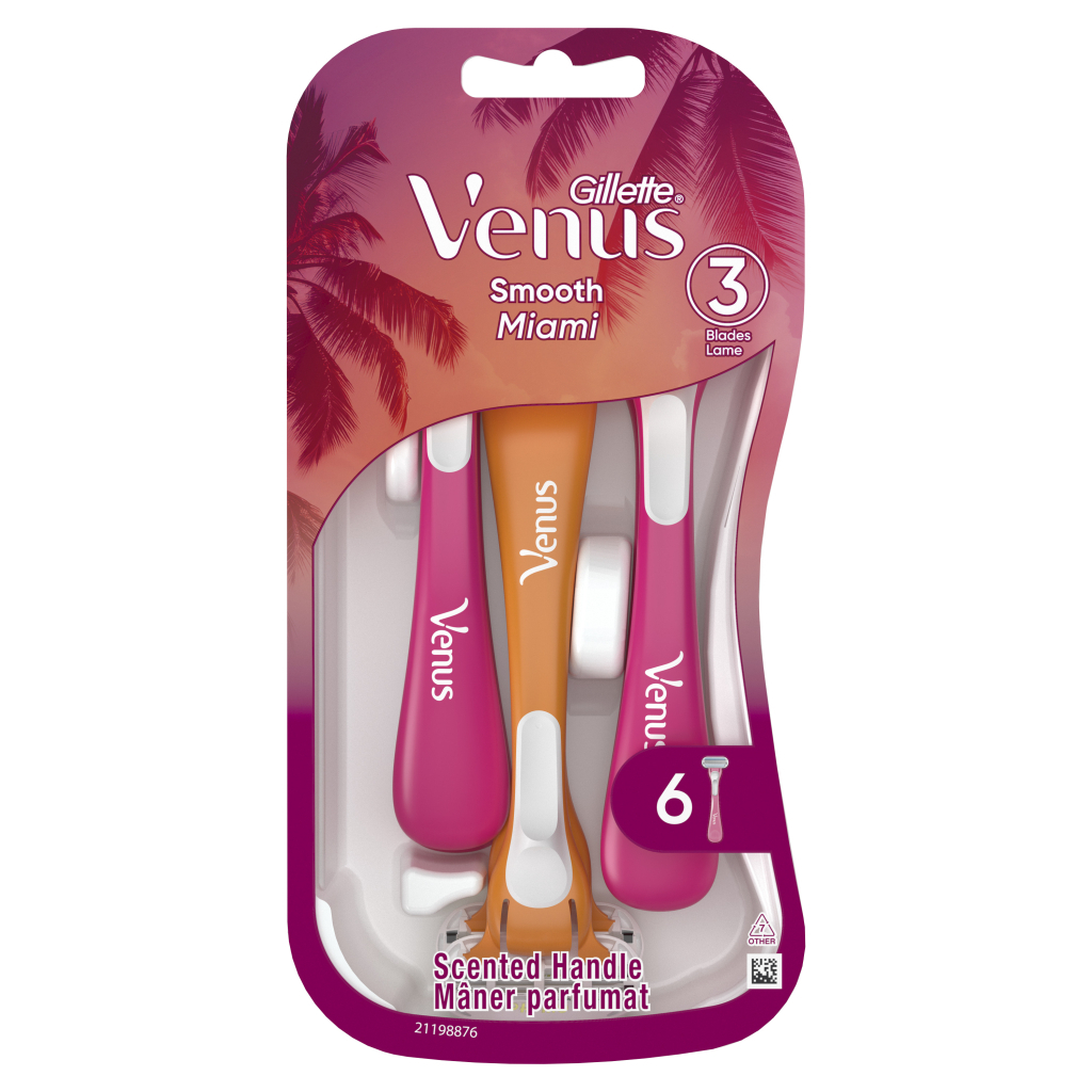 Бритва Gillette Venus Smooth Miami 6 шт. (8700216756907) - изображение 2
