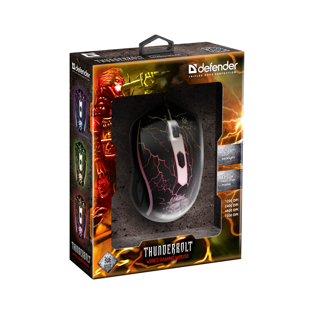 Мишка Defender Thunderbolt GM-925 USB Black (52925) - зображення 6