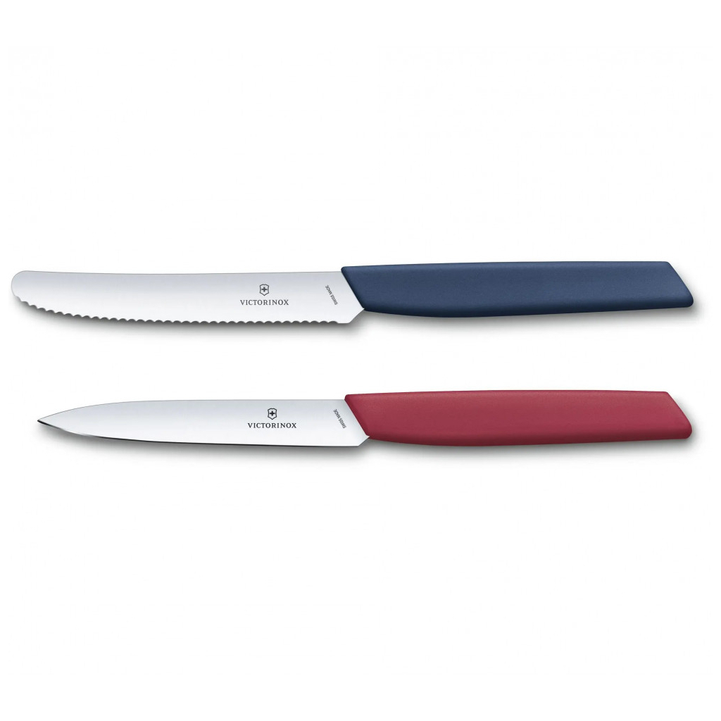 Набір ножів Victorinox Swiss Modern Paring Set 2шт Red/Blue (6.9096.2L1) - зображення 2