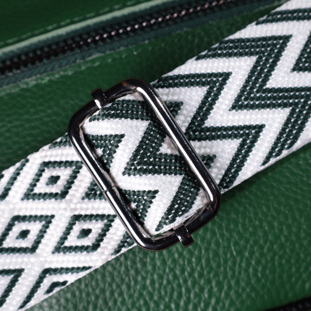 Сумка Vintage Стьобана жіноча з натуральної шкіри Зелена (22857) - зображення 11