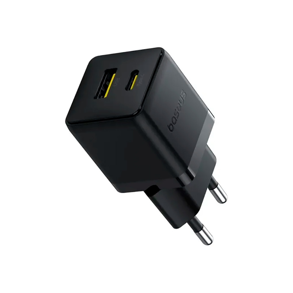 Зарядний пристрій Baseus Palm Fast Charger C+U 20W black (P10111608113-00) - зображення 1