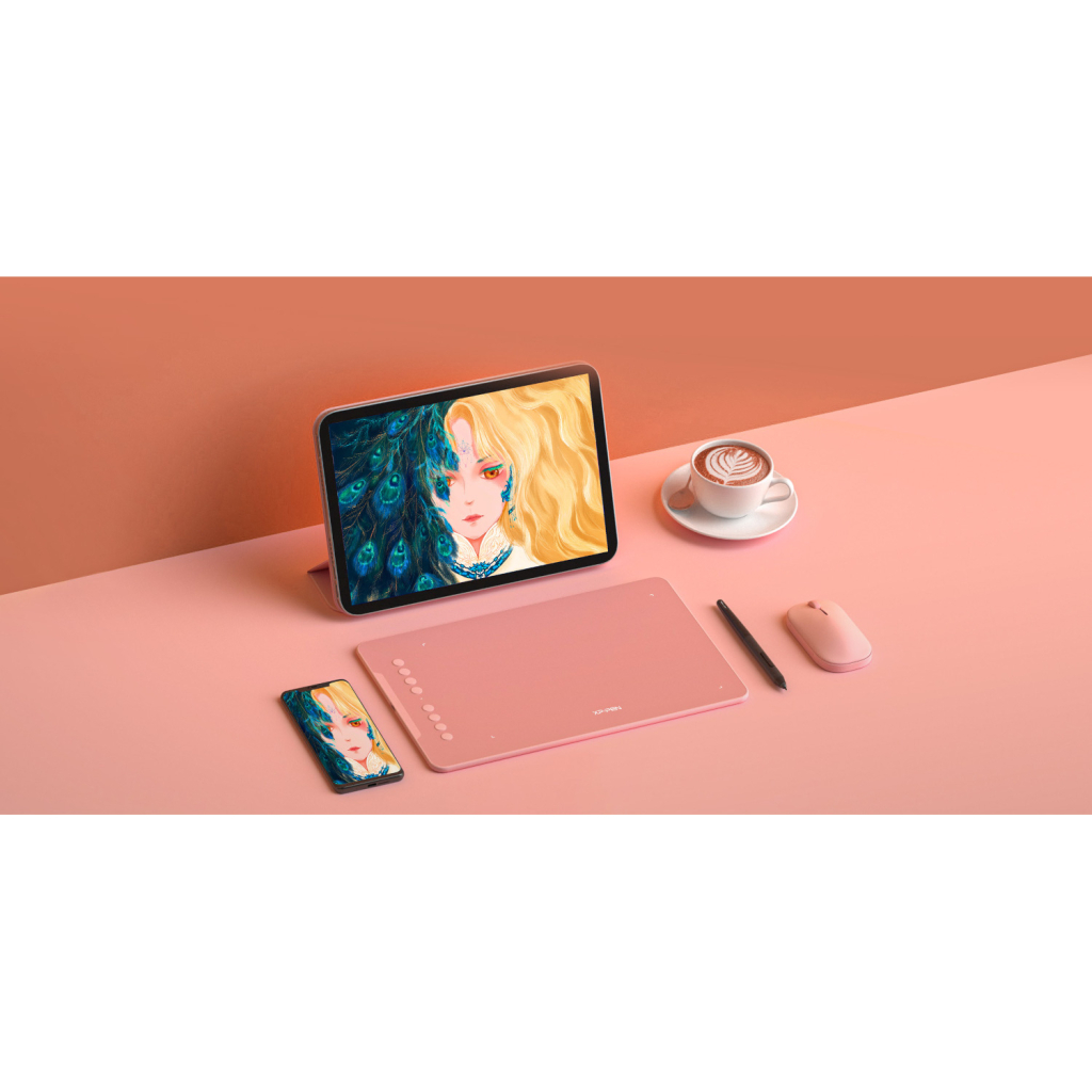 Графічний планшет XP-Pen Deco 01V2 Pink - зображення 8