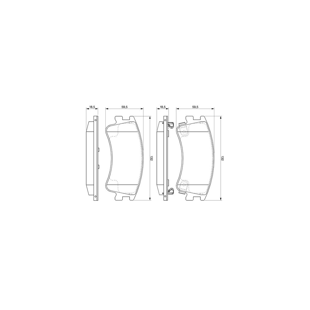 Гальмівні колодки Bosch 0 986 494 079 - зображення 5