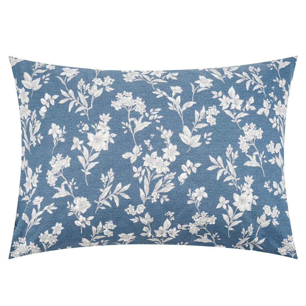 Постільна білизна Ardesto Gloria сатин квіти синій євро 200х220 (ART2022FB) - зображення 5