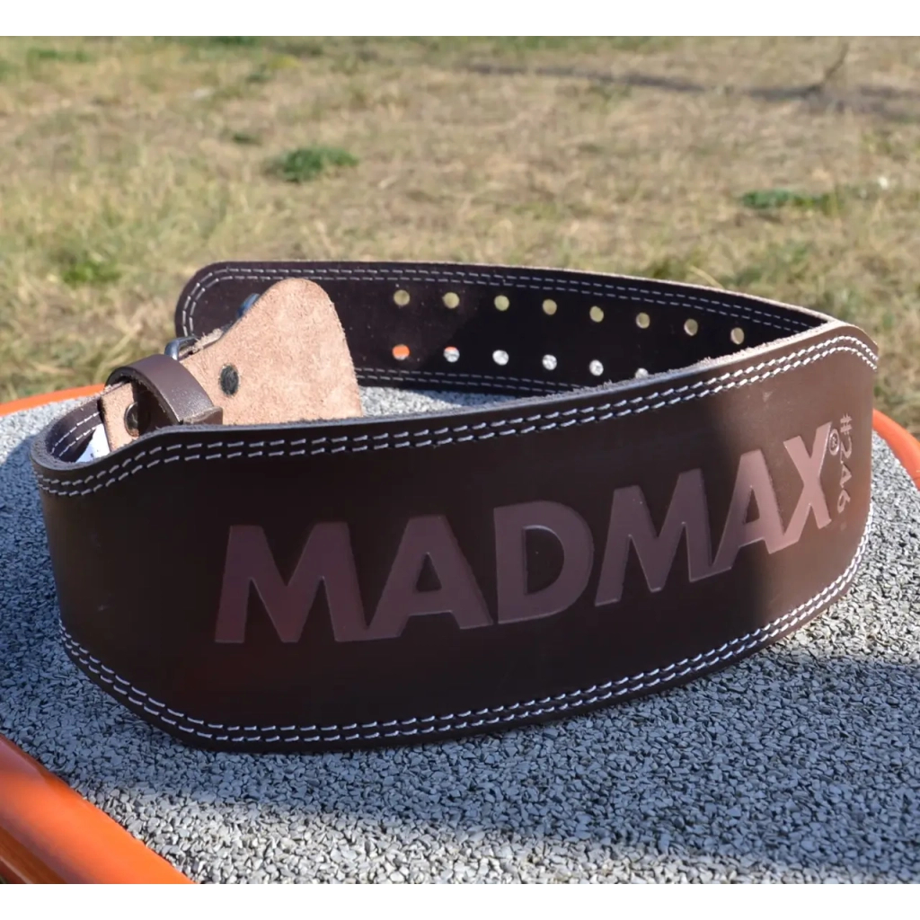 Атлетичний пояс MadMax MFB-246 Full leather шкіряний Chocolate Brown S (MFB-246_S) - зображення 5