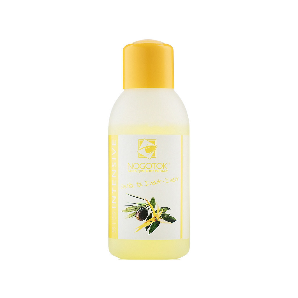 Рідина для зняття лаку Nogotok Biointensive З ацетоном Олива та іланг-іланг 100 мл (4820153891258) - изображение 1