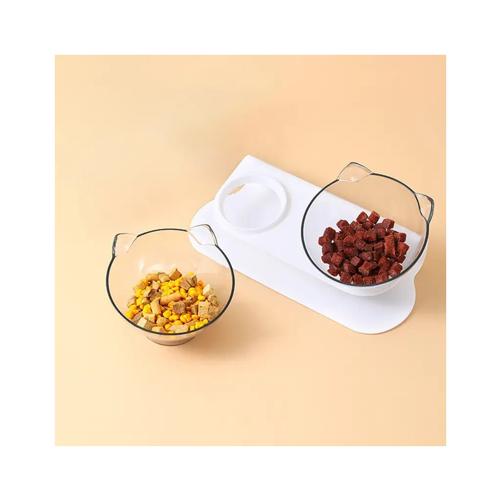 Посуд для котів Lapka Подвійна миска (WF060) - зображення 6