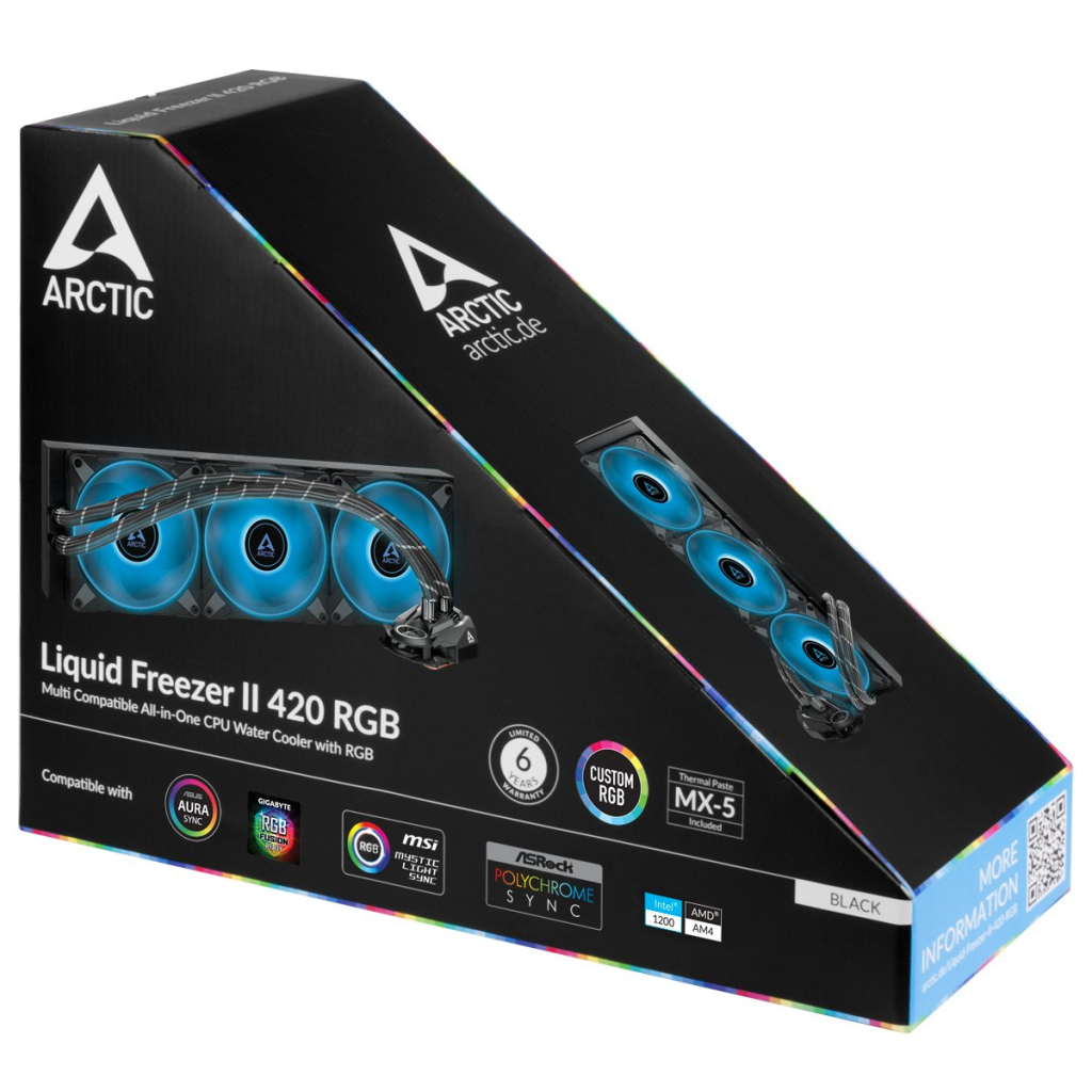Система рідинного охолодження Arctic Liquid Freezer II 420 RGB (ACFRE00111A) - зображення 6