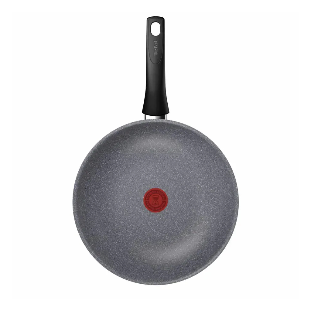 Сковорода Tefal ВОК Hard Stone 28 см, алюміній, бакеліт, сірий (D4561932) - зображення 2