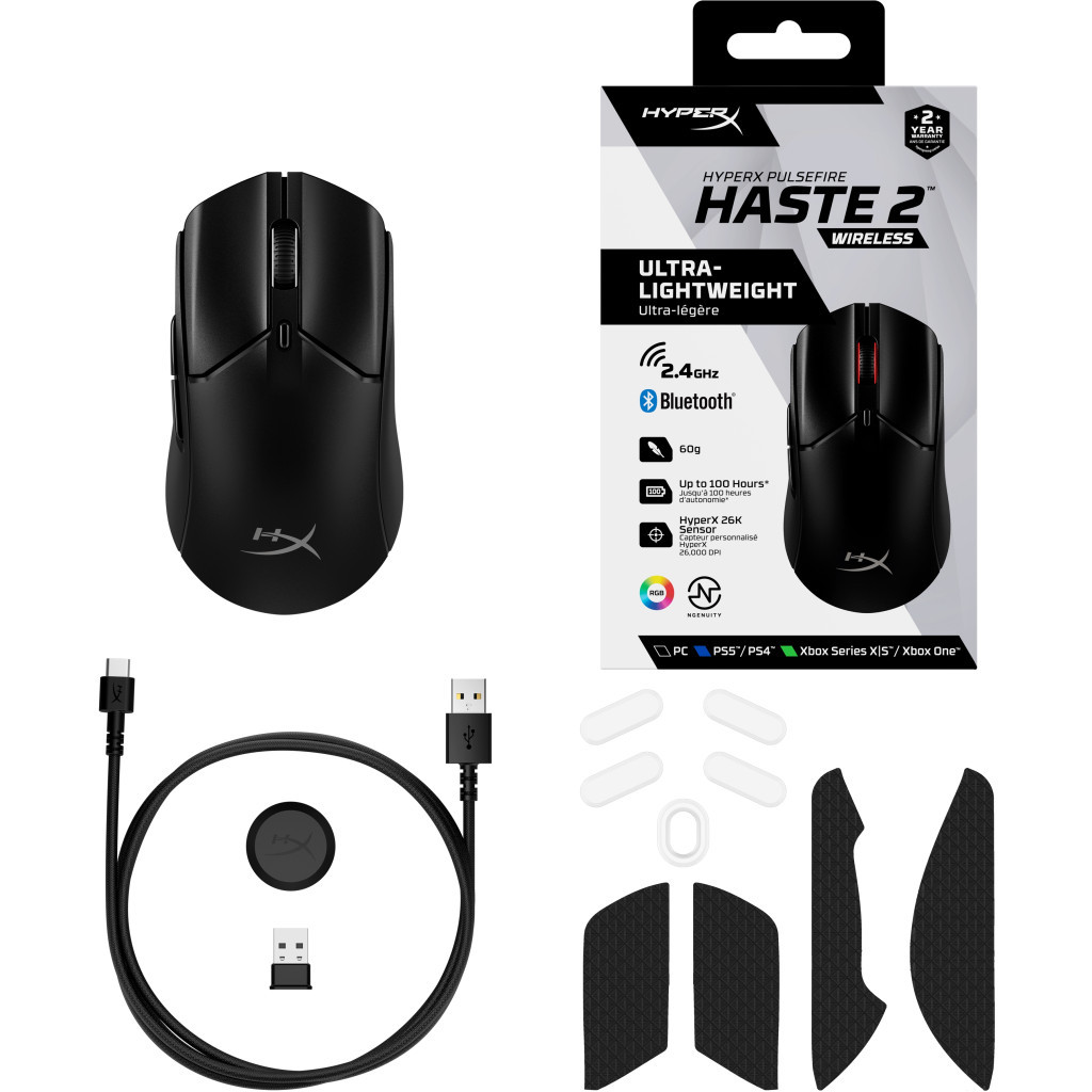 Мишка HyperX Pulsefire Haste 2 Wireless Black (6N0B0AA) - зображення 9