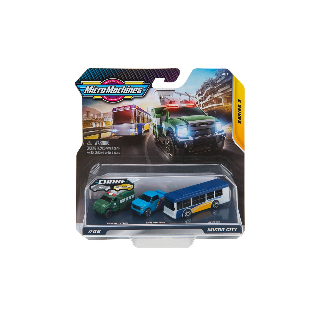 Машина Micro Machines Міський транспорт, 3 шт (6606084) - зображення 1