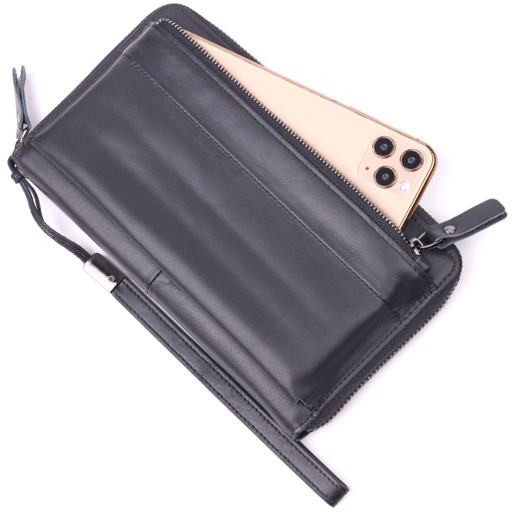 Гаманець Vintage З натуральної шкіри Чорний (21292) - зображення 5