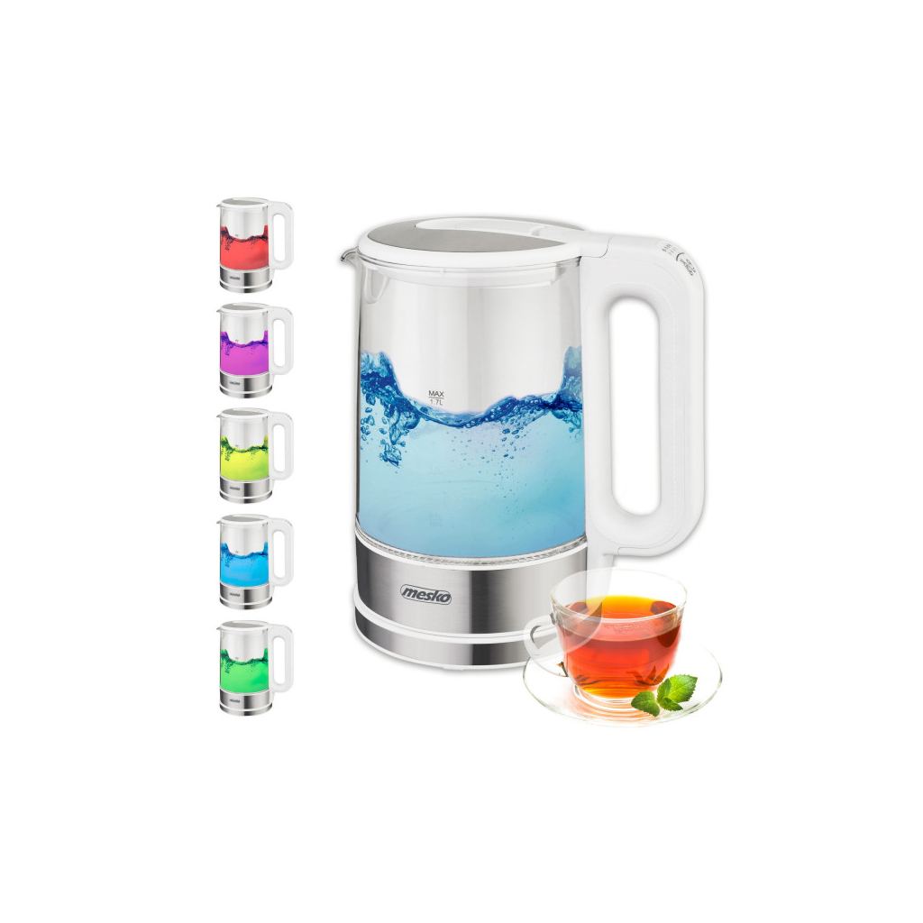 Електрочайник Mesko MS 1301 white - зображення 8