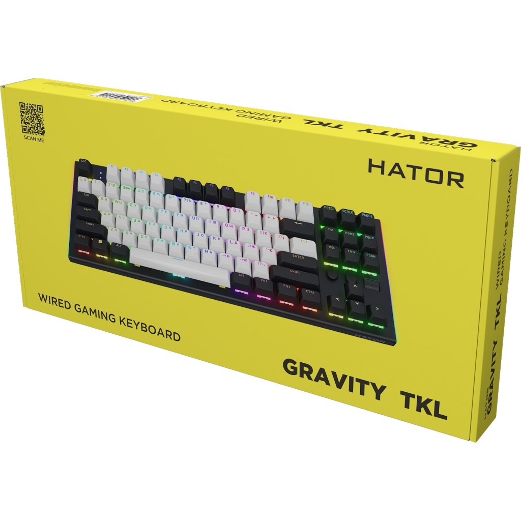Клавіатура Hator Gravity TKL Orange USB Black (HTK560UA) - зображення 10