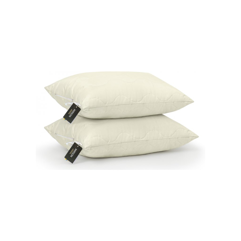 Ковдра MirSon Набір вовняний №1680 Eco Light Creamy Ковдра 155х215 + подуш (2200002656801) - зображення 5