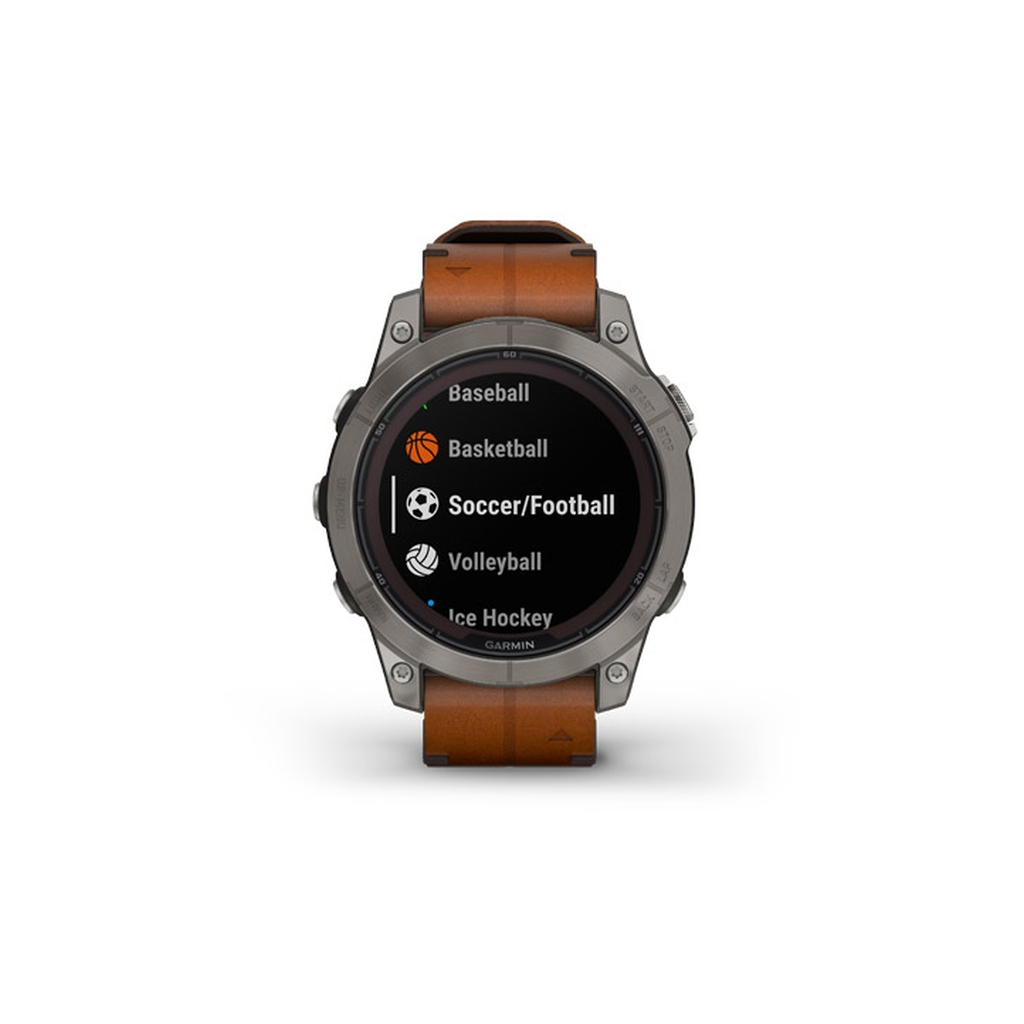 Смарт-годинник Garmin fenix 7 Pro Saph Solar, Ti w/Chestnut Lthr Band, Excl, GPS (010-02777-30) - зображення 8