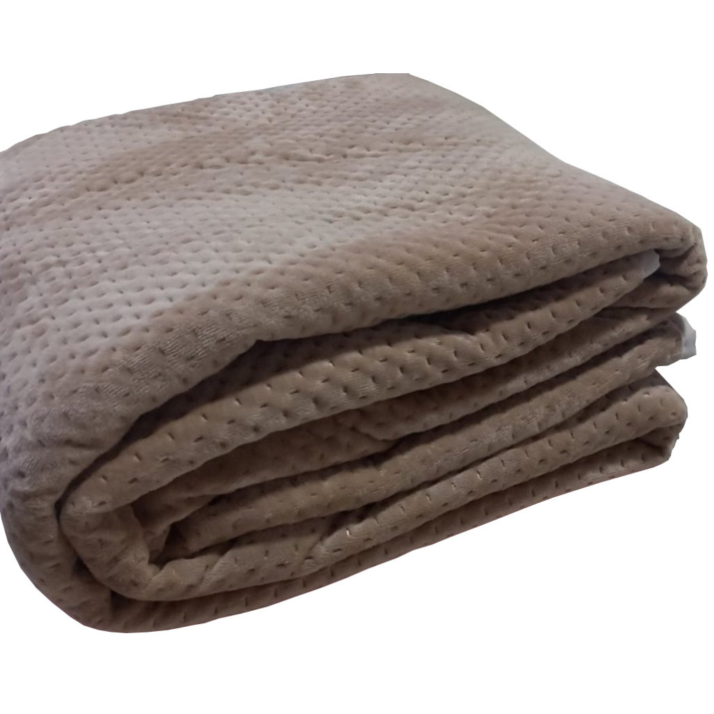 Покривало ШЕМ Версаль кофейний велюр гіпоалергенне євро 220х240 (ПВерсальВелюр_кофейне) - изображение 1