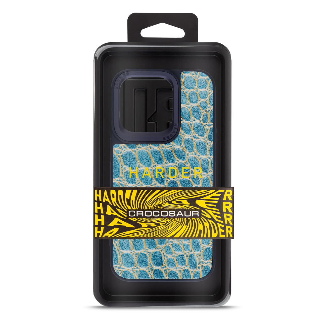 Чохол до мобільного телефона Harder Crocosaur Apple iPhone 14 Pro Blue (ARM76724) - зображення 3
