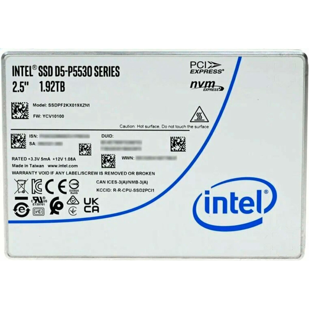 Накопичувач SSD U.2 2.5" 1.92TB D5-P5530 15mm INTEL (SSDPF2KX019XZN1) - зображення 1