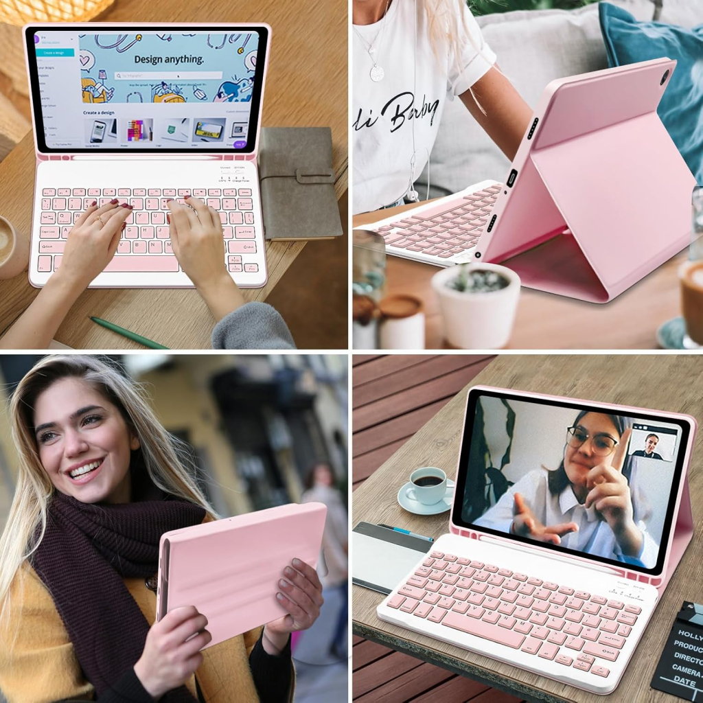 Чохол до планшета BeCover Keyboard Samsung Tab A9 SM-X115 8.7" Pink (712359) - зображення 6