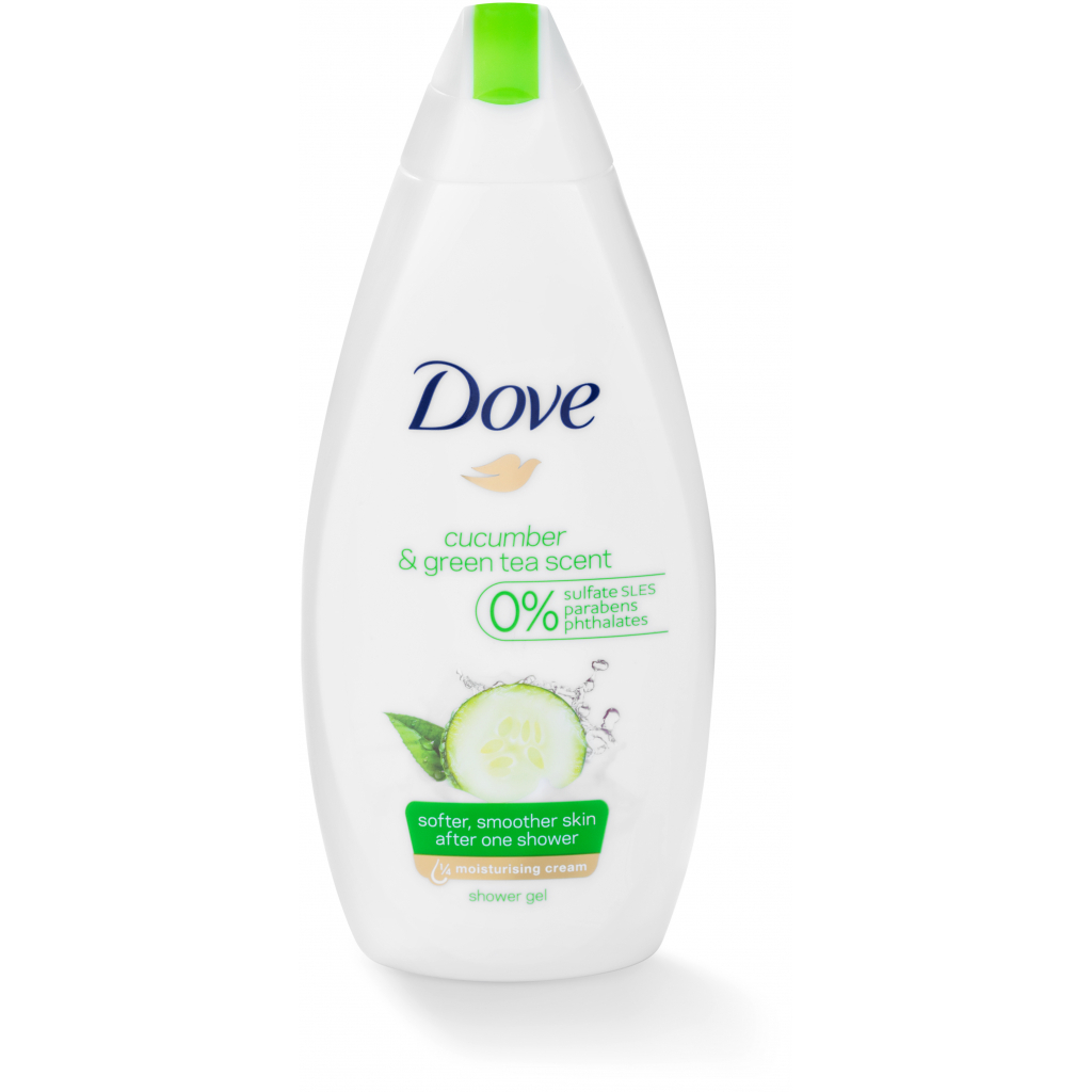Гель для душу Dove Дотик свіжості із зеленим чаєм та огірком 500 мл (8712561611145) - зображення 3
