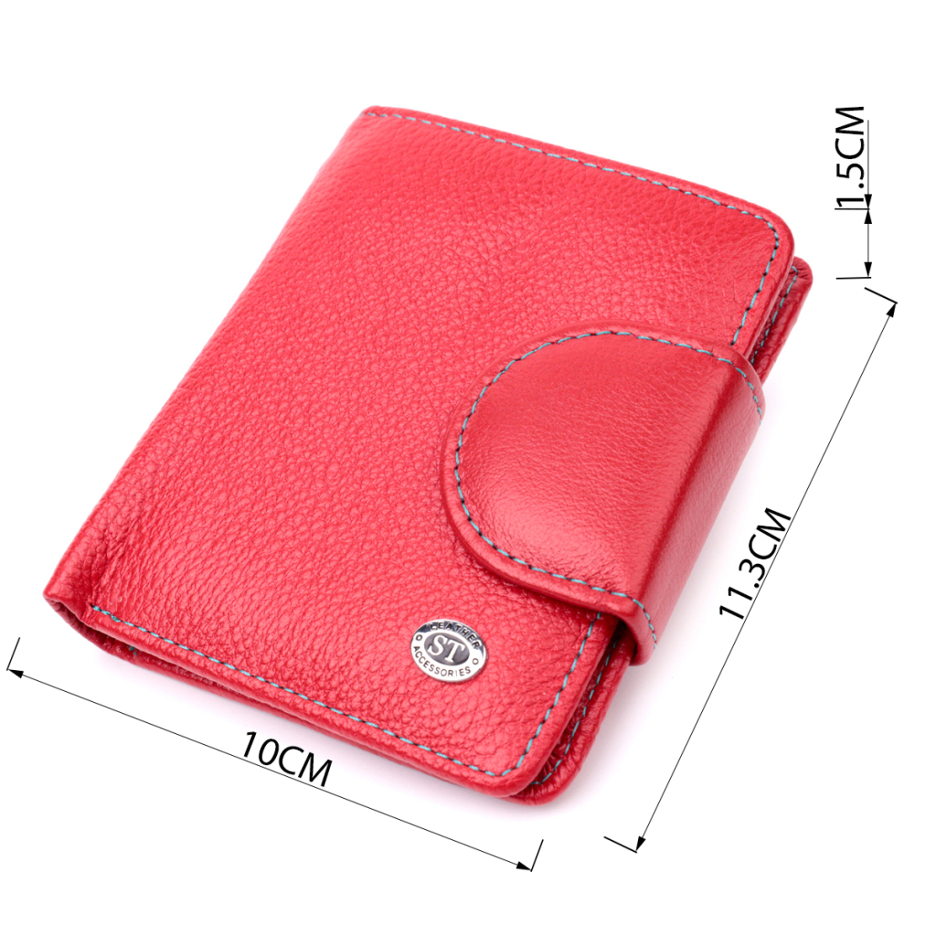 Гаманець ST Leather Шкіряний Червоний (19453) - зображення 4