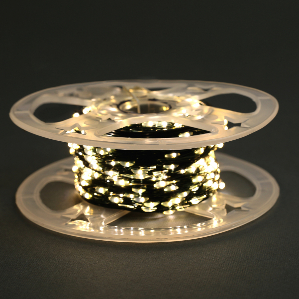 Гірлянда YES! Fun Нитка 100 м, 1000 LED тепло-біла, 8 функцій, пульт. (975128) - зображення 5