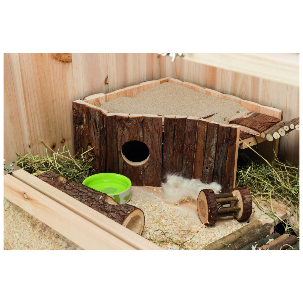 Іграшка для гризунів Trixie Дерев'яний ролик з дзвіночком 5 х 7 см (4011905616544) - зображення 3